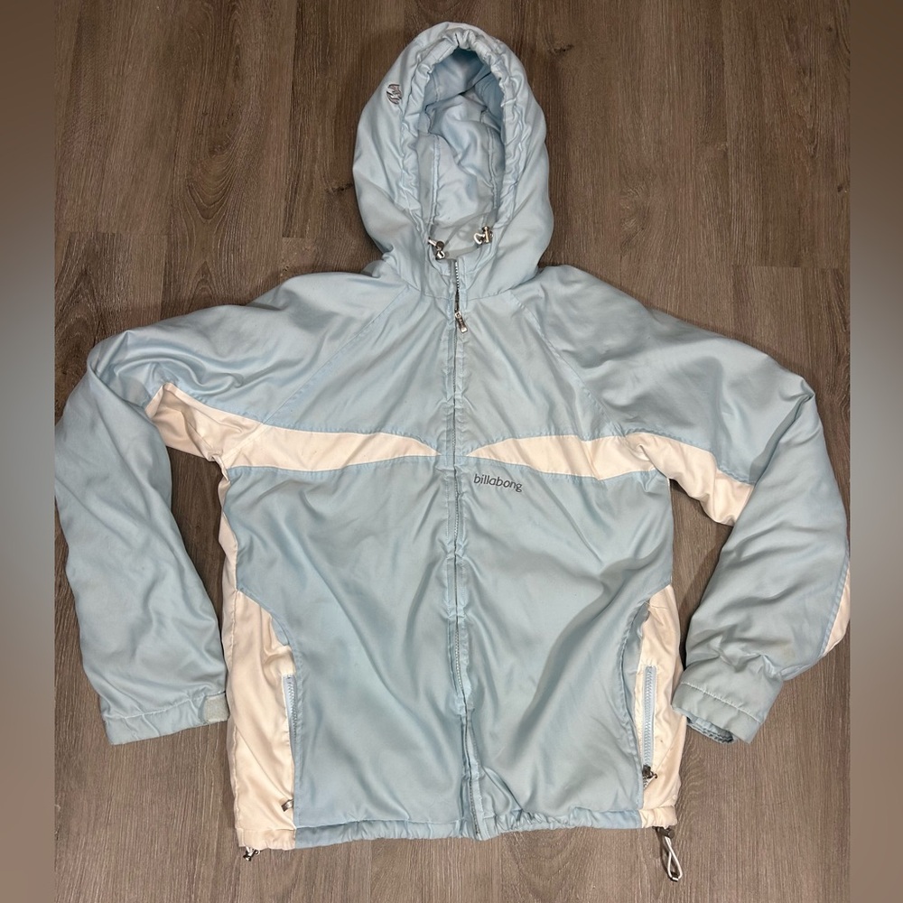 VTG light Blue BILLABONG Winter Puffer/SKI Jacket Size:XL